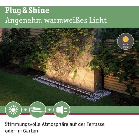 Paulmann LED Plug 8W IP67 24V Aufbaulichtleiste anthrazit Shine & in