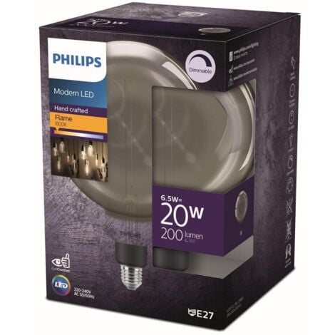 Philips LED Lampe ersetzt 25W E27 Globe G200 grau warmweiß 200