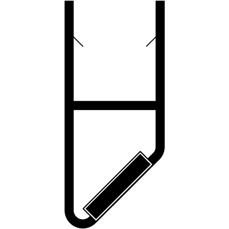 Joint d'étanchéité magnétique en PVC clair à 90° - Quincaillerie