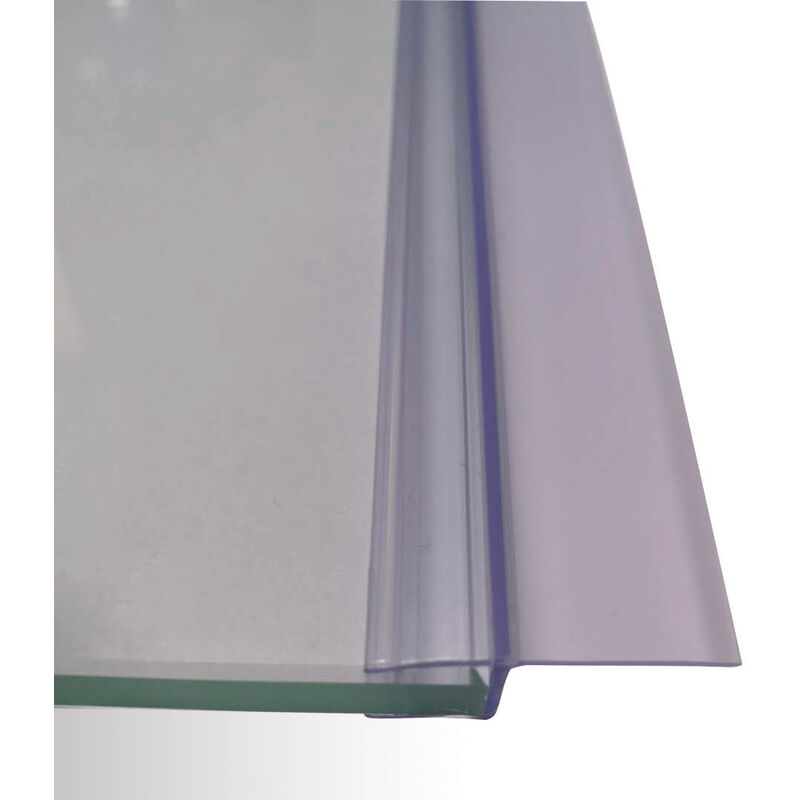 STEIGNER Joint de douche pour paroi en verre, 30cm, vitre 3,5/4/5mm, joint  d'étanchéité PVC droit pour les cabines de douche réctangulaires, UK06