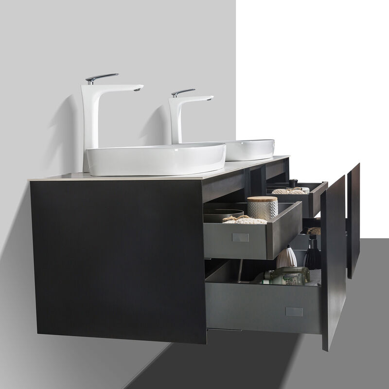 Conjunto de muebles de baño INALCO 1500 incl. encimera de fundición mineral  - color a elegir (Bernstein) for only 949,00 € von Bernstein Badshop