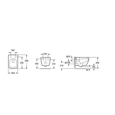 Ensemble wc CH101- bidet BH101 - robinetterie 1238C