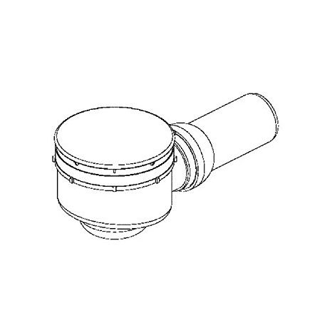 Bonde de douche Dallmer - 85mm pour receveur avec orifice de vidage de Ø  90mm - rotule réglable