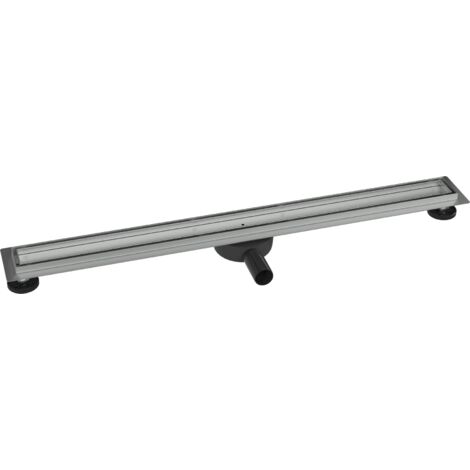 BERNSTEIN - Caniveau de douche à l'italienne Acier inox à carreler avec Siphon, Drain de cabine Filtre anti-odeurs - FlexGT01-3 - 90cm