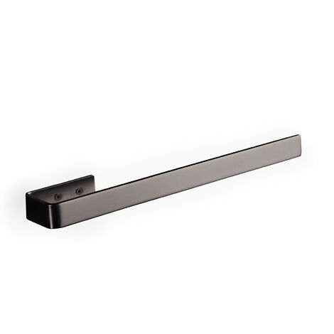 BERNSTEIN - Porte serviette acier inoxydable salle de bain pour montage sur meuble de salle de bain 39cm - HH39 - Gun métal