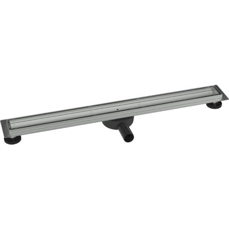 BERNSTEIN - Caniveau de douche à l'italienne Acier inox à carreler avec Siphon, Drain de cabine Filtre anti-odeurs - FlexGT01-3 - 80cm