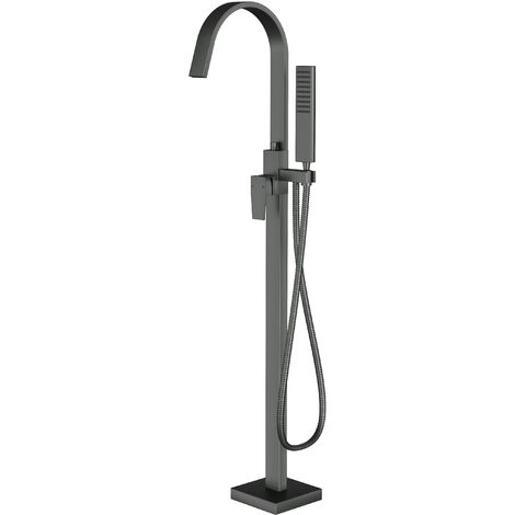 BERNSTEIN - Robinet Mitigeur de baignoire design sur pieds 112x5x25cm (HxLxP) acier inoxydable et laiton - NT3311 2.0