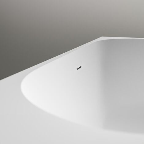 BERNSTEIN - Baignoire d'angle design acrylique pour salle de bain, isolation thermique - montage gauche - Blanc - 170x78x60cm - NOVA CORNER - Options au choix Sans robinet mitigeur, Sans siphon