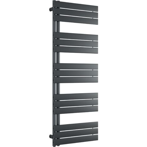 BERNSTEIN - Radiateur et sèche-serviettes design D16G de couleur anthracite - dimensions sélectionnables1600x600mm, Avec kit de connexion chromé