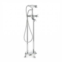 BERNSTEIN - Robinet de bain sur pied Robinet rond 1414 - Laition massif - Chrome