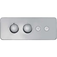 BERNSTEIN - Mitigeur thermostatique de douche à encastrer avec corps d'encastrement, 2 sorties - 30x12cm - NT7646 - Chrome