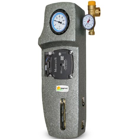 Modulo solare monovia da 3/4" M, flussometro 2-12 l/min e pompa UPM3 Hybrid 25-70 (1/3)