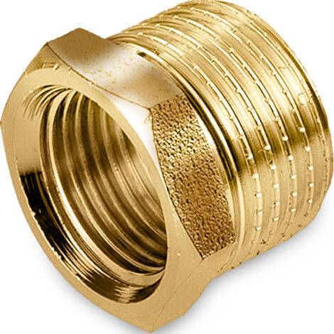 Riduzione dritta in ottone MF  1/2" x  3/8" 1/2" x 3/8" (1/2)