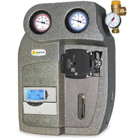 Modulo solare a due vie da 3/4" M, flussometro 2-12 l/min, pompa UPM3 Hybrid 25/70, disaeratore e centralina Seitron Elios Midi (1/5)