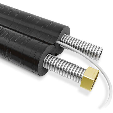Tubazione doppia in acciaio inox spess. isolante 13 mm DN25 - bobina 15 metri (1/4)
