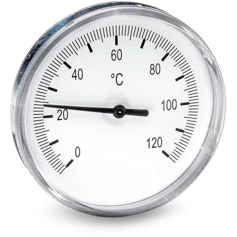 TERMOMETRO POSTERIORE 0-120 °C Ø 80 mm CON POZZETTO 1/2 CM 5 FIMET 