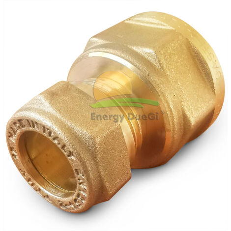 Raccordo dritto a compressione rame filetto F, varie dimensioni 22 x 3/4"