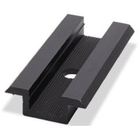 Morsetto Intermedio ad omega in alluminio lunghezza 70 mm anodizzato NERO
