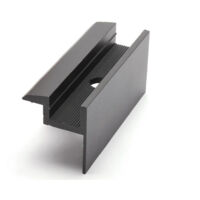 Morsetto Terminale - altezza del modulo 30 mm anodizzato NERO (Alluminio)