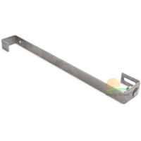 Staffa per tetto tipo S regolabile rinforzata, lunghezza 470 mm, larghezza 30 mm