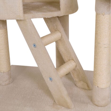 lionto Kratzbaum höhenverstellbar, Höhe 230-250 cm, beige