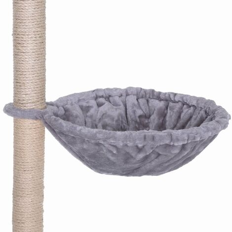 lionto Liegemulde für Kratzbäume, 40 cm Durchmesser, 15 cm Tiefe, hellgrau