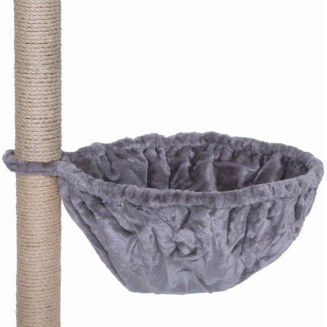 lionto Liegemulde für Kratzbäume, 40 cm Durchmesser, 25 cm Tiefe, hellgrau