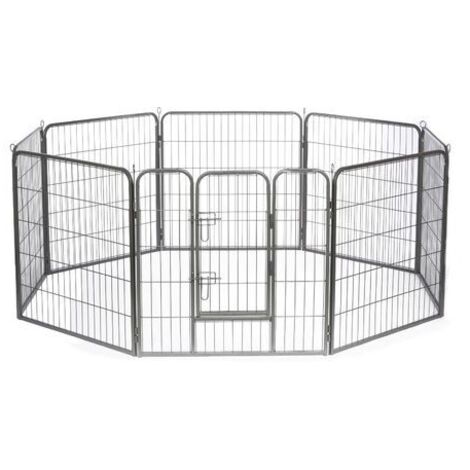 lionto Freilaufgehege Welpen Gitterfreilauf Katzen (M) 80x80 cm