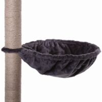 lionto Liegemulde für Kratzbäume, 40 cm Durchmesser, 15 cm Tiefe, grau