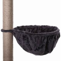 lionto Liegemulde für Kratzbäume, 40 cm Durchmesser, 25 cm Tiefe, grau