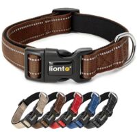 lionto Hundehalsband, (S) verstellbare Länge 30-40 cm, braun