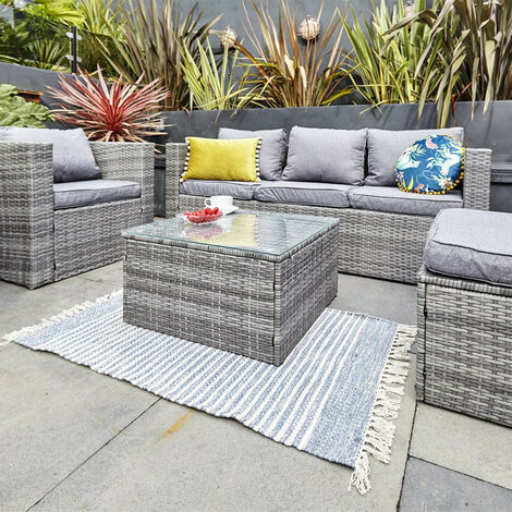 Yakoe rattan garden deals furniture