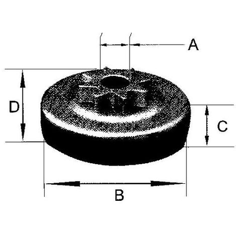 Pignon tronçonneuse Stihl 7 Dents 3/8 = Oregon 38145X