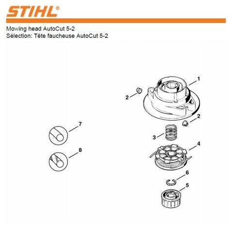Kit Démarreur De Rechange Pour Débroussailleuse Stihl FS70R, FS70, FC70 – Pièce 41441904005
