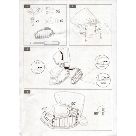 99900341/0 - Kit obturateur mulching pour tondeuse autoportée Castelgarden / GGP