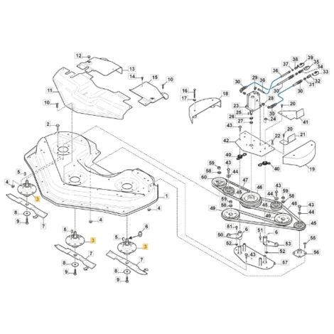 Bride d'arbre de lame pour tracteur de pelouse ORIGINAL STIGA 1137-0312-01 (1/2)