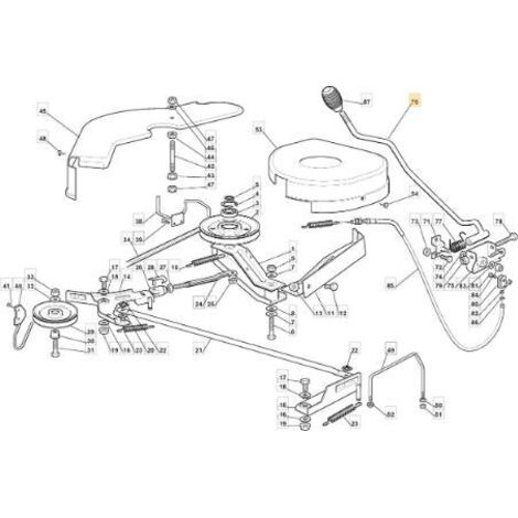 Levier d'embrayage à lame galvanisé noir TWI – Accessoire compatible Stiga et Castelgarden – Performance fiable pour tondeuses