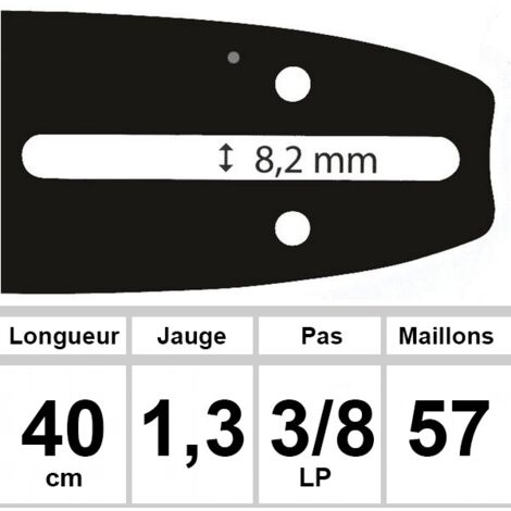 Guide OZAKI 40 cm 3/8LP 1,3mm (1/2)