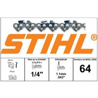 Chaîne Tronçonneuse 30cm 1/4" 1.1mm - Compatible Stihl MSA 160/200
