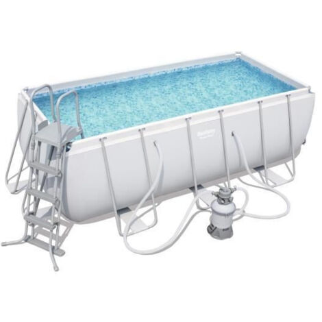 Piscine tubulaire BESTWAY - 412x201x122cm -  Filtre sable