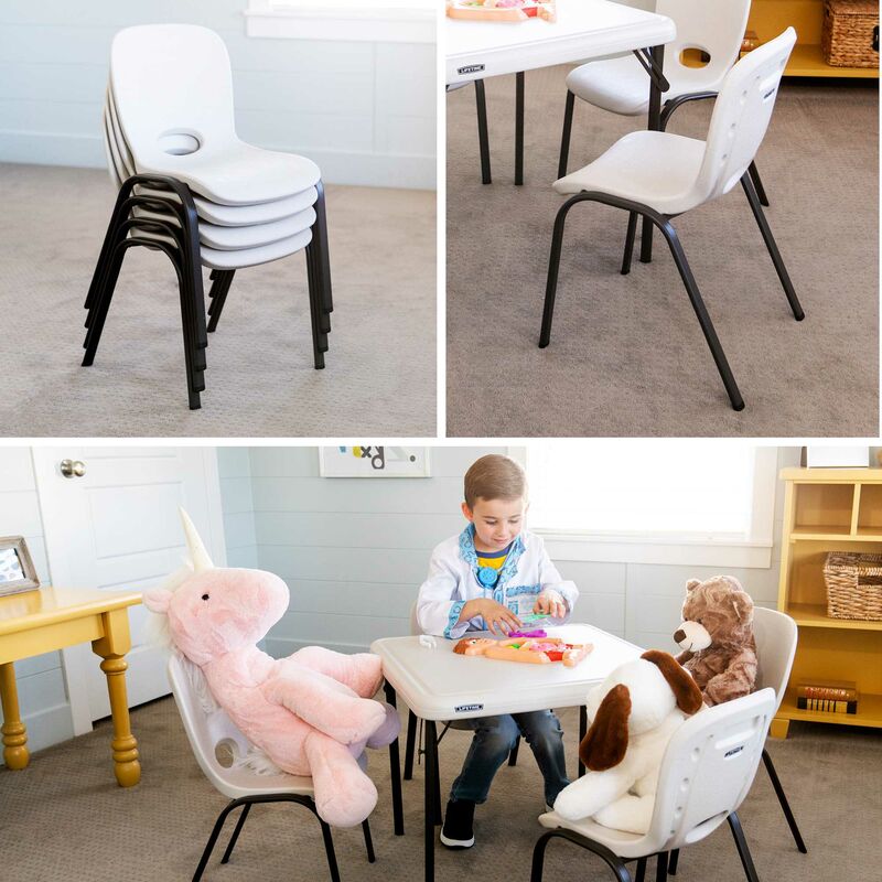 Lifetime Childrens Stack Chair 4 Pk Essential