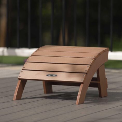 Lifetime adirondack chair store and ottoman combo