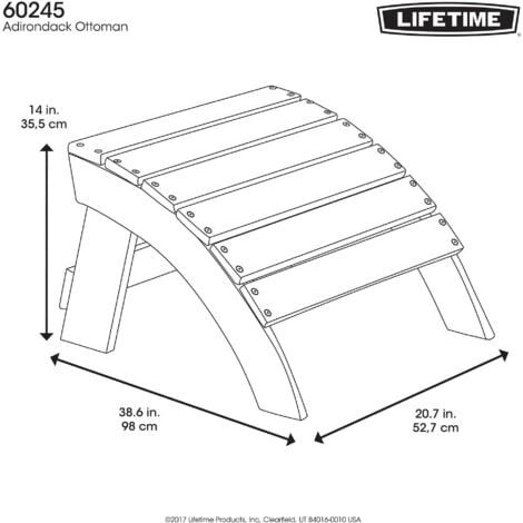 Wood adirondack chair on sale with ottoman