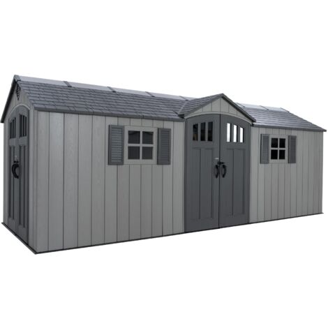 Lifetime 20 x 8 Foot Outdoor Storage Shed (1/5)