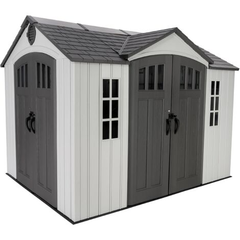 Lifetime 10 Ft. X 8 Ft. Dual Entry Garden shed (1/5)