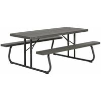 Lifetime 6-Foot Classic Folding Picnic Table - Brown