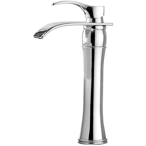 Auralum Basin Taps Square Cloakroom Bathroom Sink Taps Mixers Chrome Brass