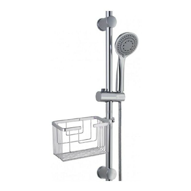 Portagel para columna de ducha inox brillo