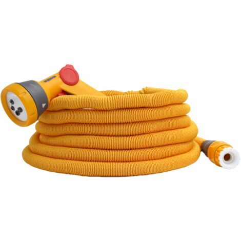 Tuyau d'arrosage Wonderhoze avec pistolet Multispray - HOZELOCK - Tuyau 15m - Garantie 2 ans + 3 ans d’extension de garantie