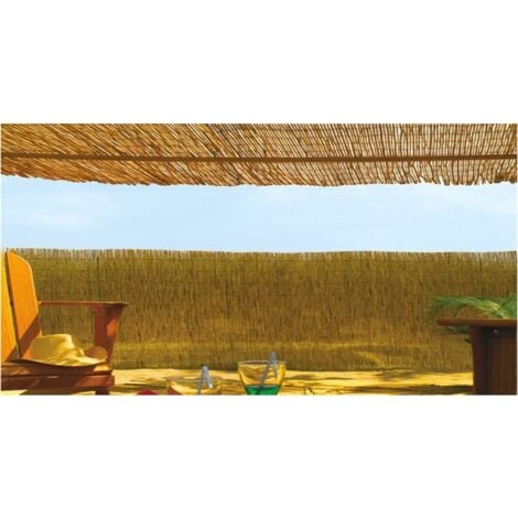 cañizo  Natural Rollo De 1 X 5 Metros  unidas entre sí mediante alambre plastificado